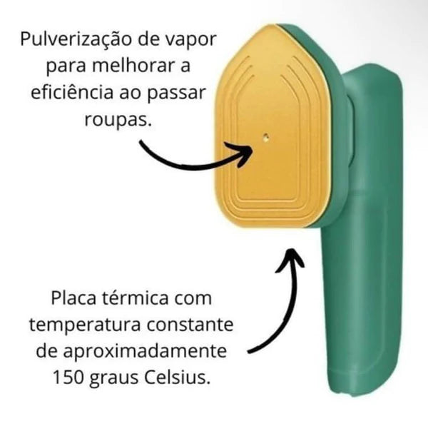 Ferro Portátil À Vapor - Bivolt 110v-220v