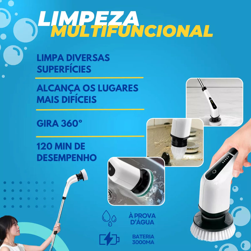 UltraClean© - Escova Elétrica 7 em 1 Para Limpeza Profunda