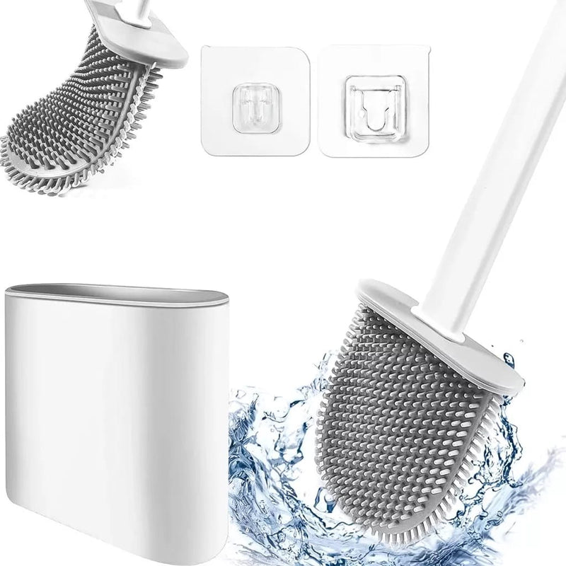 FreshBrush™ - Escova Sanitária de Silicone + Suporte de Brinde