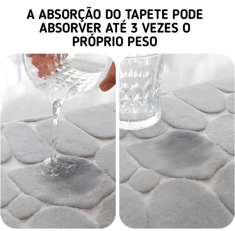 Tapete para Banheiro Antiderrapante - PAGUE 1 LEVE 2 + Brinde Exclusivo