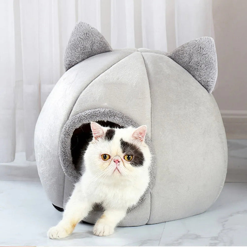 Cama caverna para cães e gatos de porte pequeno