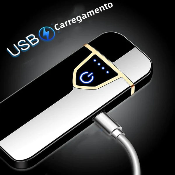 Isqueiro Usb Eletrônico Recarregável