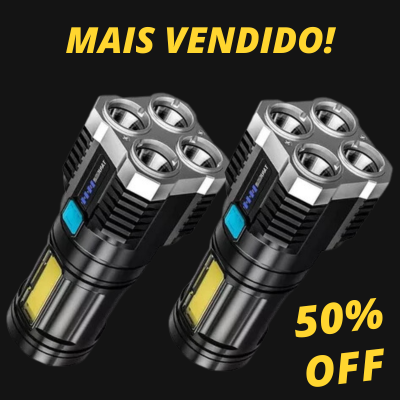 Lanterna Profissional Super Potente 4 em 1 A Prova D'água FRETE GRÁTIS [EM PROMOÇÃO]