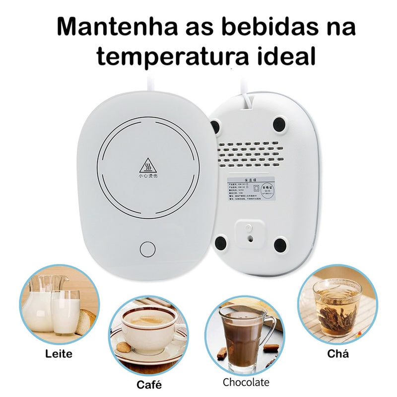 Base Aquecedora Para Canecas Até 55º Graus - DRINKLOVE