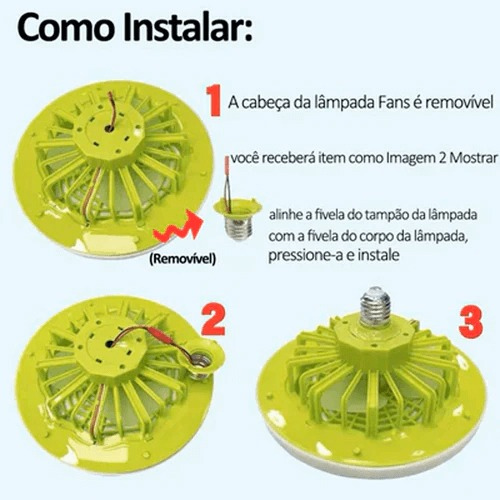 Ventilador de Teto com Luminária - Silenciosa e Moderna com Controle